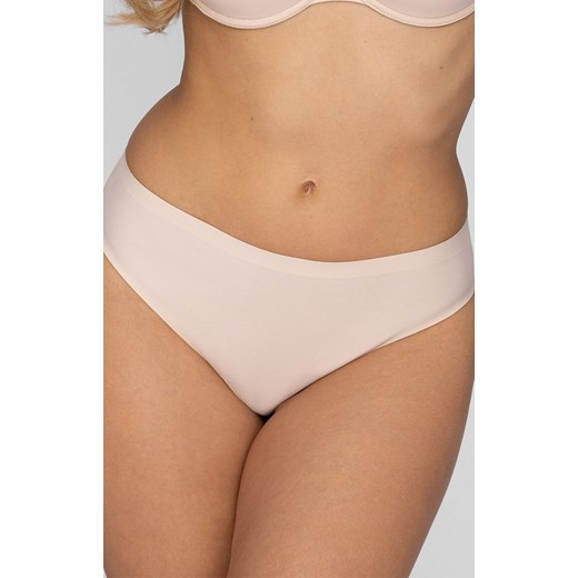 Beżowe stringi damskie bezszwowe Silvia, Kolor beżowy, Rozmiar S, Mefemi ze sklepu Intymna w kategorii Majtki damskie - zdjęcie 175628717