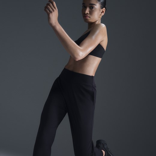Damskie joggery 7/8 ze średnim stanem Nike Dri-FIT Bliss - Czerń Nike XXL (EU 52-54) Nike poland