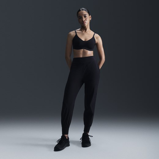 Damskie joggery 7/8 ze średnim stanem Nike Dri-FIT Bliss - Czerń Nike M (EU 40-42) Nike poland