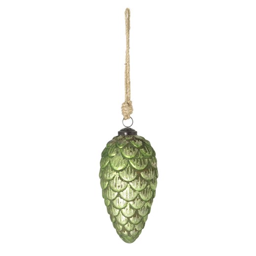 Dekoracja wisząca Green Cone 16cm ze sklepu dekoria.pl w kategorii Dekoracje bożonarodzeniowe - zdjęcie 175629445