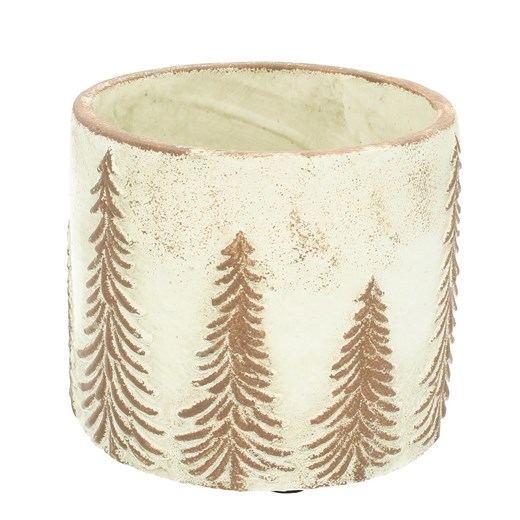 Doniczka Christmas Trees ⌀15cm - id: 815-535 - marki Dekoria - 175629529 Doniczka Christmas Trees ⌀15cm ze sklepu dekoria.pl w kategorii Dekoracje bożonarodzeniowe - zdjęcie 175629529