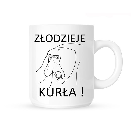 Kubek "ZŁODZIEJE KURŁA" ze sklepu Time For Fashion w kategorii Kubki - zdjęcie 175632148