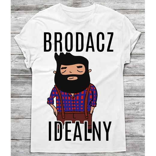 koszulka męska dla brodacza, koszulka męska dla faceta z brodą ze sklepu Time For Fashion w kategorii T-shirty męskie - zdjęcie 175634209