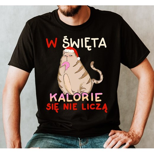 męska koszulka ze śmiesznym nadrukiem na prezent świąteczny ze sklepu Time For Fashion w kategorii T-shirty męskie - zdjęcie 175636467