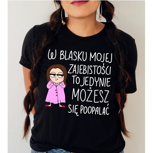 koszulka dla brunetki ze sklepu Time For Fashion w kategorii Bluzki damskie - zdjęcie 175636556