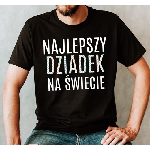 KOSZULKA NAJLEPZY DZIADEK NA ŚWIECIE ze sklepu Time For Fashion w kategorii T-shirty męskie - zdjęcie 175637187