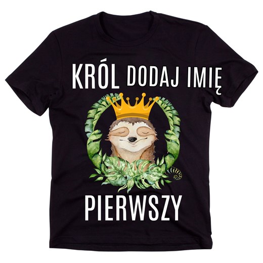 Koszulka na walentynki dla faceta król - z imieniem pierwszy ze sklepu Time For Fashion w kategorii T-shirty męskie - zdjęcie 175637376