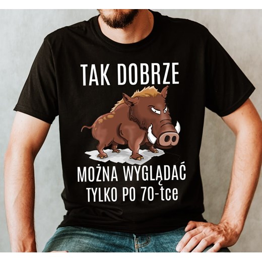 męska koszulka na 70 - tak dobrze można wyglądać tylko po 70 ze sklepu Time For Fashion w kategorii T-shirty męskie - zdjęcie 175637736