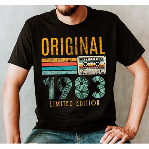 męska Koszulka na 40 - original 1983 ze sklepu Time For Fashion w kategorii T-shirty męskie - zdjęcie 175638138