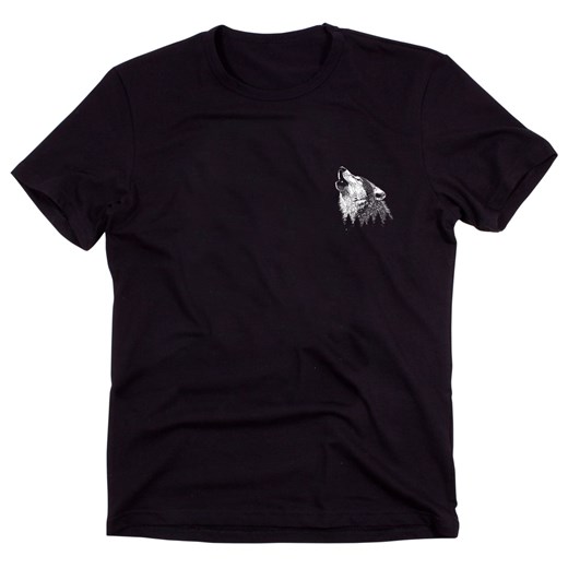 męska koszulka t-shirt z wilkiem na piersi ze sklepu Time For Fashion w kategorii T-shirty męskie - zdjęcie 175638478