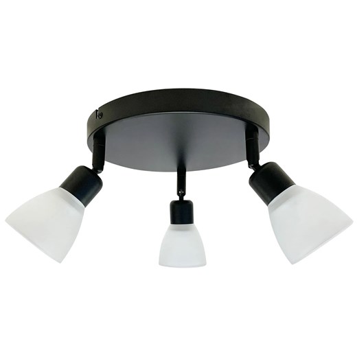 Loftowa lampa sufitowa na dysku czarny + biały - x Z070 S5-R00 ze sklepu Edinos.pl w kategorii Lampy sufitowe - zdjęcie 175644889