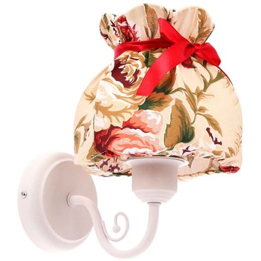 Kinkiet metalowy z kwiatowym abażurem - Z080-Frolaz Lumes One Size Edinos.pl