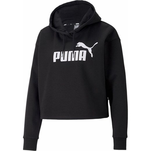 Bluza Ess Cropped Logo Hoodie FL Puma ze sklepu SPORT-SHOP.pl w kategorii Bluzy damskie - zdjęcie 175645388