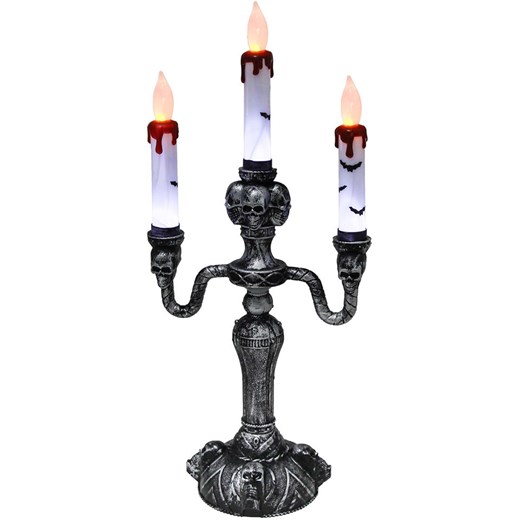 CHAKS Świecznik LED w kolorze czarno-białym - wys. 40 cm - id: 16129126 - marki Chaks - 175646169 CHAKS Świecznik LED w kolorze czarno-białym - wys. 40 cm ze sklepu Limango Polska w kategorii Świeczniki - zdjęcie 175646169