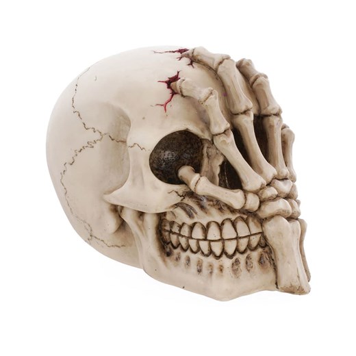 CHAKS Dekoracyjna figurka "Skull" w kolorze kremowym - 12 x 16 x 10 cm - id: 16129174 - marki Chaks - 175646177 CHAKS Dekoracyjna figurka "Skull" w kolorze kremowym - 12 x 16 x 10 cm ze sklepu Limango Polska w kategorii Dekoracje - zdjęcie 175646177