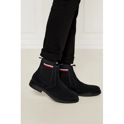 Tommy Hilfiger Skórzane sztyblety CHELSEA Tommy Hilfiger 41 wyprzedaż Gomez Fashion Store