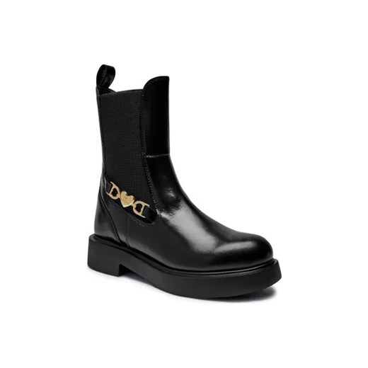 Love Moschino Skórzane sztyblety ze sklepu Gomez Fashion Store w kategorii Botki - zdjęcie 175649069