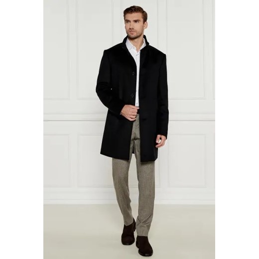 Joop! Wełniany płaszcz 17 JC-21Maron | z dodatkiem kaszmiru ze sklepu Gomez Fashion Store w kategorii Płaszcze męskie - zdjęcie 175649297