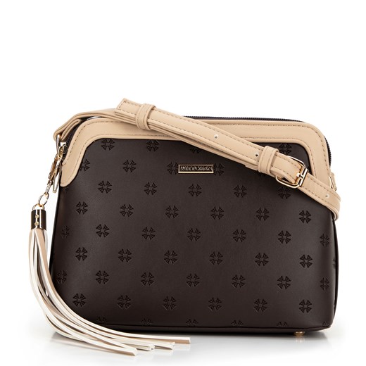 Damska torebka crossbody z chwostem brązowa ze sklepu WITTCHEN w kategorii Listonoszki - zdjęcie 175649987