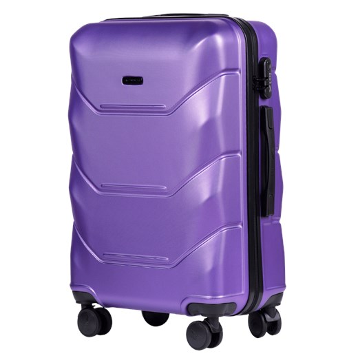 Walizka podróżna średnia Wings Peacock 2.0 24" PURPLE ze sklepu WINGS w kategorii Walizki - zdjęcie 175651279