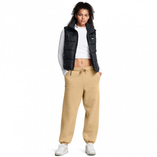 Damskie spodnie dresowe Under Armour UA Icon Hwt Flc Os Pant - brązowe ze sklepu Sportstylestory.com w kategorii Spodnie damskie - zdjęcie 175652356