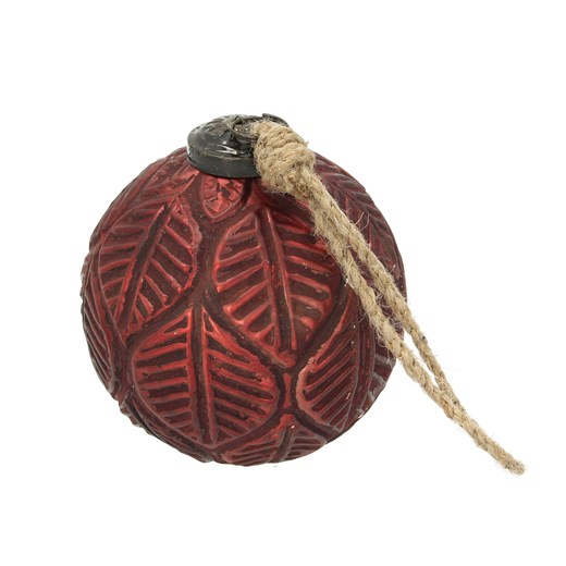 Bombka Vintage Crimson ⌀10 cm red ze sklepu dekoria.pl w kategorii Dekoracje bożonarodzeniowe - zdjęcie 175655697