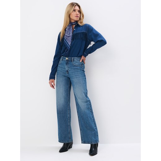 Mohito - Katana z frędzlami - niebieski Mohito 36 Mohito