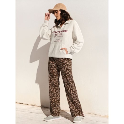 Sinsay - Bluza z napisem - szary Sinsay L Sinsay