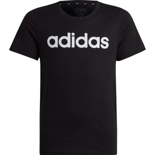 Koszulka juniorska Essentials Linear Logo Cotton Slim Adidas ze sklepu SPORT-SHOP.pl w kategorii T-shirty chłopięce - zdjęcie 175663616