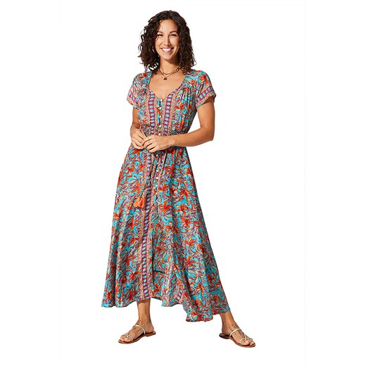 Aller Simplement Sukienka w kolorze turkusowo-pomarańczowym ze sklepu Limango Polska w kategorii Sukienki - zdjęcie 175671436