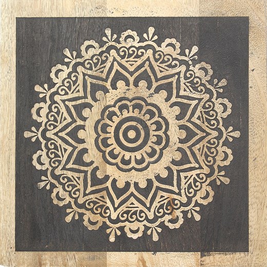 Dekoracja ścienna Mandala Wood I 20x20 cm ze sklepu dekoria.pl w kategorii Dekoracje ścienne - zdjęcie 175673675