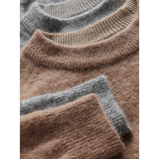 Sweter damski Reserved brązowy casualowy