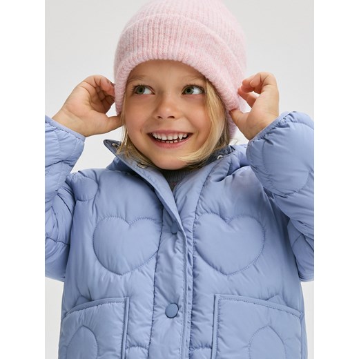Reserved - Czapka z domieszką wełny - pastelowy róż Reserved 5-9 lat Reserved