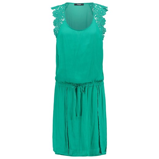 Vila VILOTTINA Sukienka letnia deep green zalando  abstrakcyjne wzory