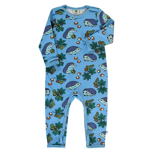 Småfolk Rampers &quot;Hedgehog&quot; w kolorze niebieskim ze wzorem ze sklepu Limango Polska w kategorii Odzież dla niemowląt - zdjęcie 175687526