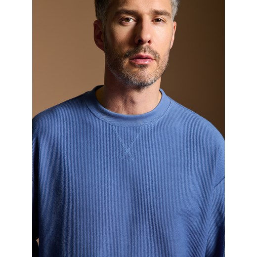 Sinsay - Bluza basic - niebieski Sinsay XL Sinsay