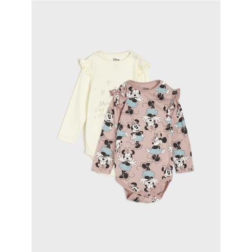 Sinsay - Body 2 pack Myszka Minnie - różowy ze sklepu Sinsay w kategorii Odzież dla niemowląt - zdjęcie 175689999