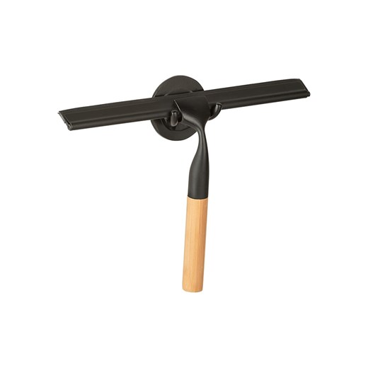 Wenko Ściągaczka prysznicowa w kolorze czarno-jasnobrązowym - 24,3 x 17 cm ze sklepu Limango Polska w kategorii Akcesoria łazienkowe - zdjęcie 175696867