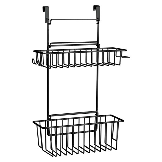 Wenko Wiszący regał kuchenny &quot;Flexi&quot; w kolorze czarnym - 32 x 47 x 12,5 cm ze sklepu Limango Polska w kategorii Regały i witryny - zdjęcie 175697216