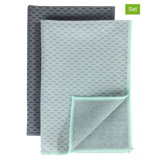 Wenko Ściereczki (4 szt.) &quot;Miko&quot; w kolorze szaro-zielonym do mycia ze sklepu Limango Polska w kategorii Poszetki i butonierki - zdjęcie 175698485