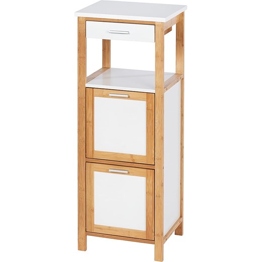 Wenko Regał &quot;Finja&quot; w kolorze jasnobrązowo-białym - 34 x 89 x 30 cm ze sklepu Limango Polska w kategorii Regały i witryny - zdjęcie 175699617