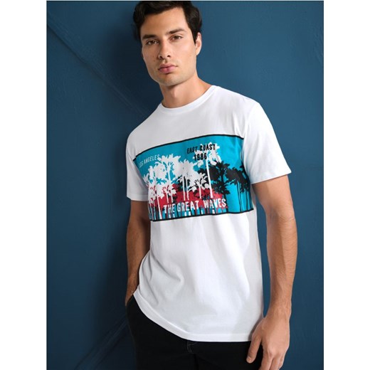 Sinsay - Koszulka - biały ze sklepu Sinsay w kategorii T-shirty męskie - zdjęcie 175701005