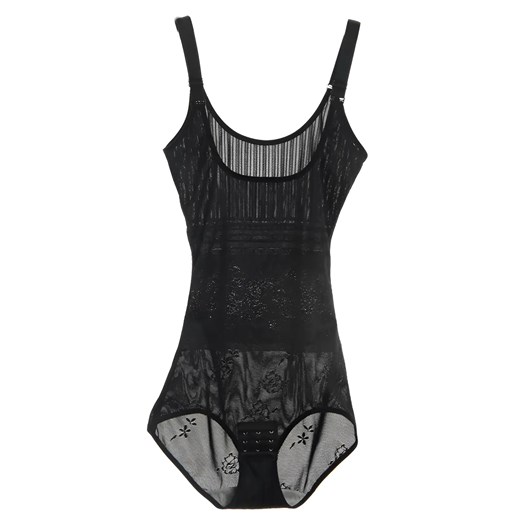Koronkowe body wyszczuplające - Czarny / XS ze sklepu Valetta.pl w kategorii Body damskie - zdjęcie 175701897