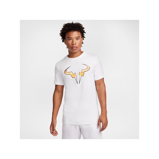 Męski T-shirt do tenisa NikeCourt Dri-FIT Rafa - Biel ze sklepu Nike poland w kategorii T-shirty męskie - zdjęcie 175703949