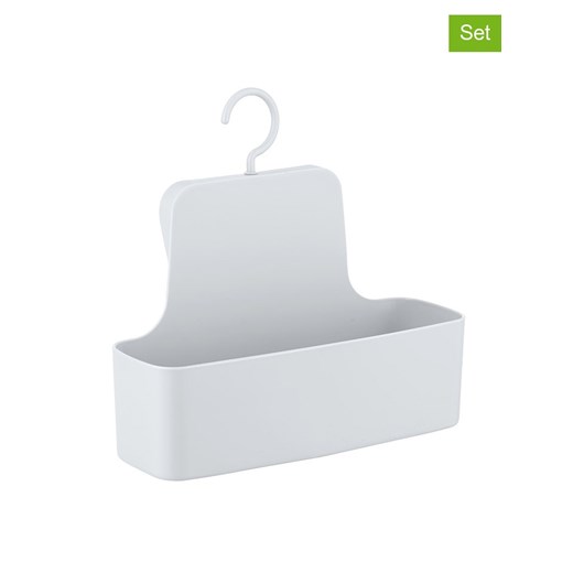 Wenko Kosze prysznicowe (2 szt.) &quot;Barcelona&quot; w kolorze białym - 26 x 24 cm ze sklepu Limango Polska w kategorii Akcesoria łazienkowe - zdjęcie 175705478