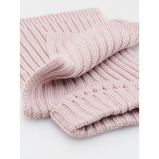 Reserved - Dzianinowy komin z golfem - pastelowy róż Reserved ONE SIZE Reserved