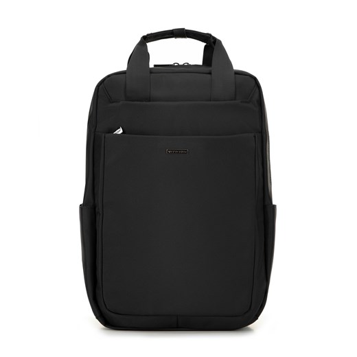 Męski plecak z kieszenią na laptopa 15,6” czarny ze sklepu WITTCHEN w kategorii Plecaki - zdjęcie 175712709
