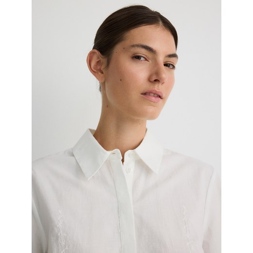 Reserved - Koszula z koronką - złamana biel Reserved M Reserved