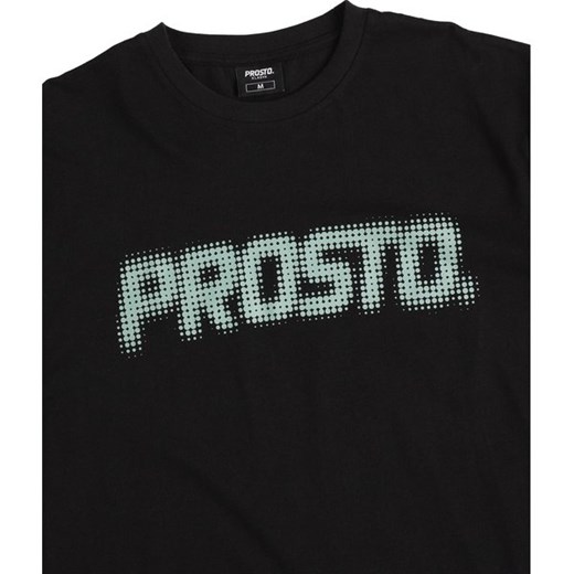 T-shirt męski Prosto. z krótkim rękawem młodzieżowy czarny 