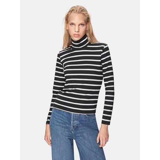 Sweter damski LTB wielokolorowy na zimę z golfem 